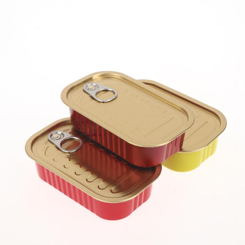 Food Storage Aluminum - 2 szt. Metalowe Prostokątne Puste Mini