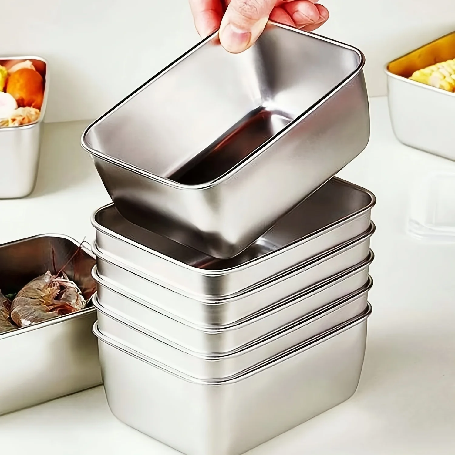 Food Storage Aluminum - Zestaw pojemników na żywność ze stali
