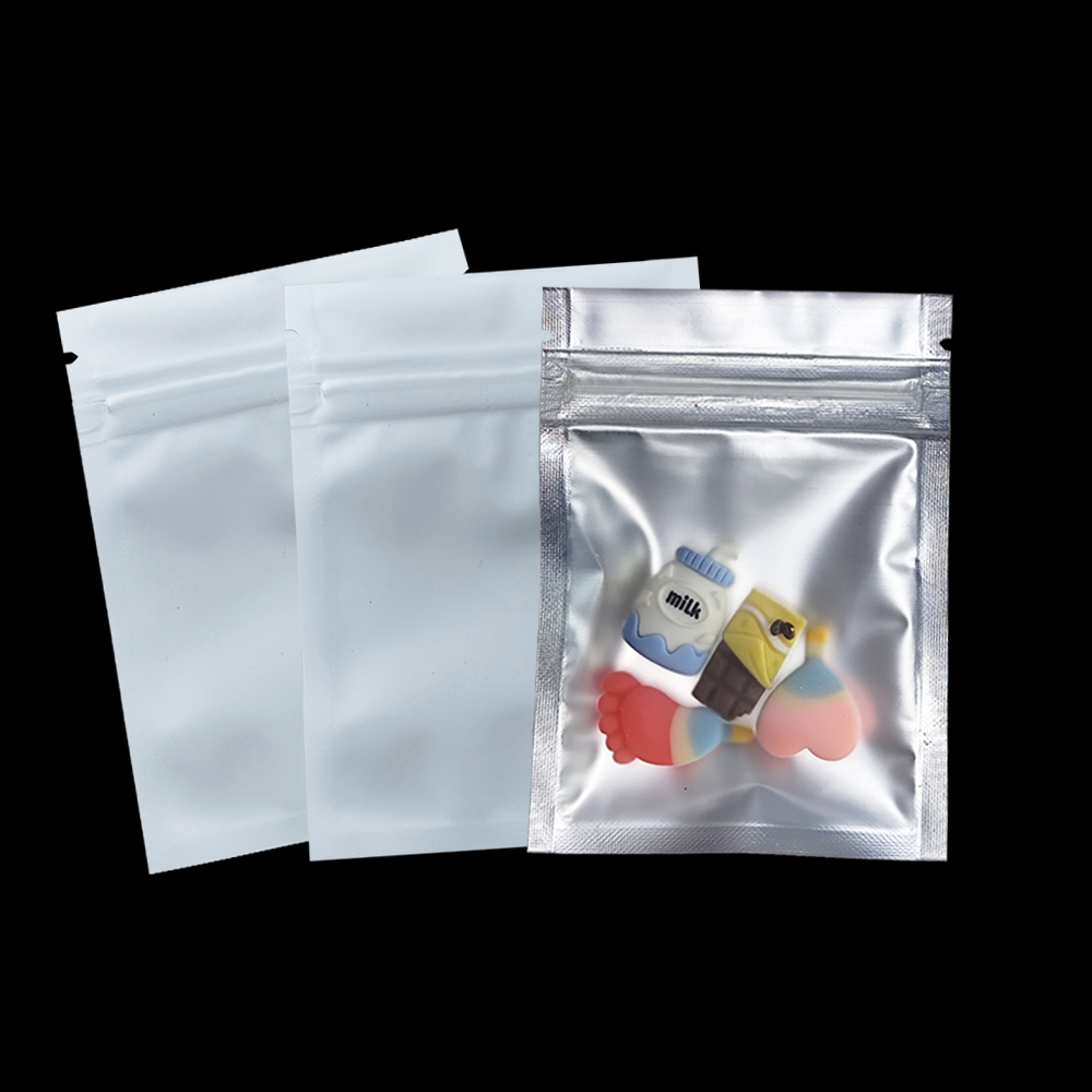 Food Storage Aluminum - 100szt/lot Matte Clear Zip Lock Plastic