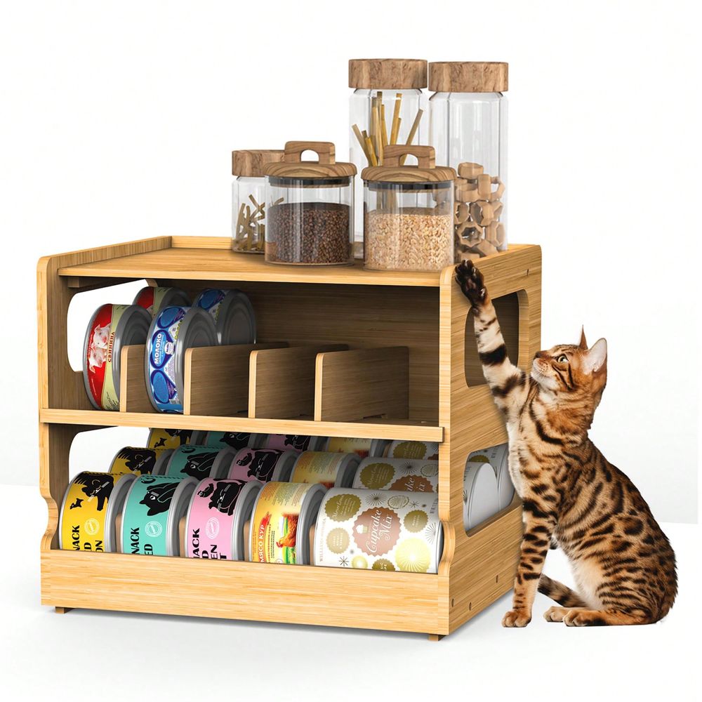 Food Storage Dispenser - Stojący organizer na karmę dla kotów
