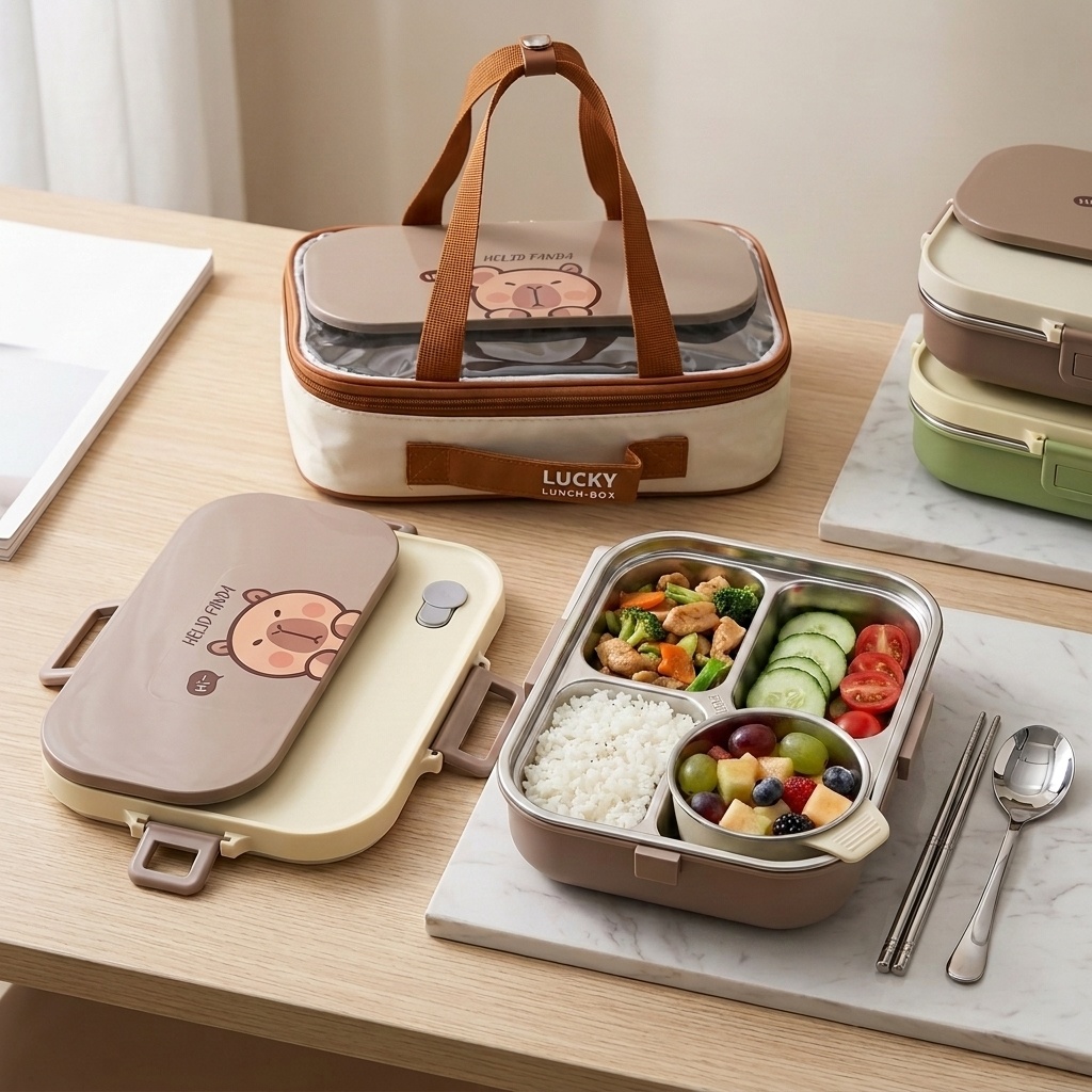 Food Storage Kits - Zestaw pojemników na lunch ze stali