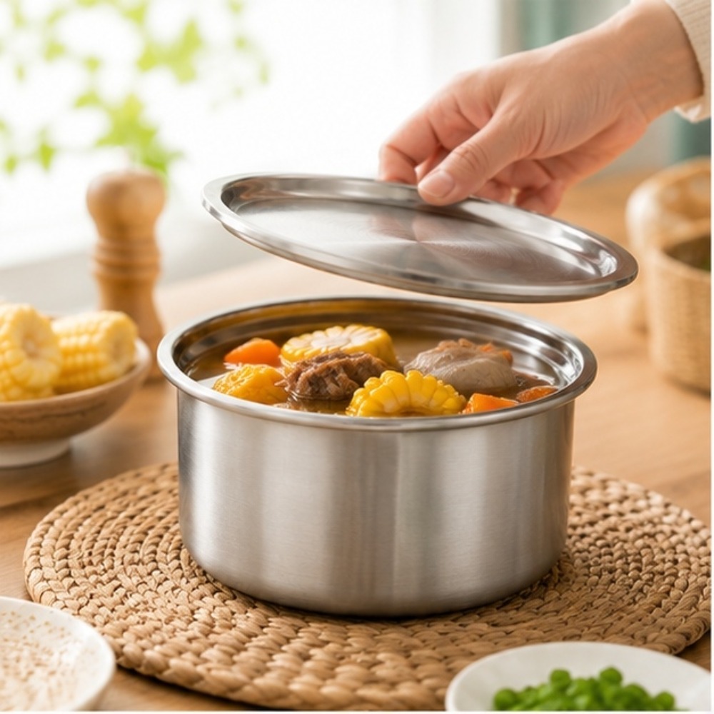 Food Storage With Colander - Miska ze stali nierdzewnej 304 z