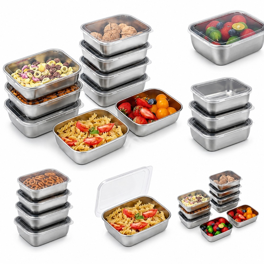 Food Storage Containers Set - 6 SZT. Pojemników na żywność ze