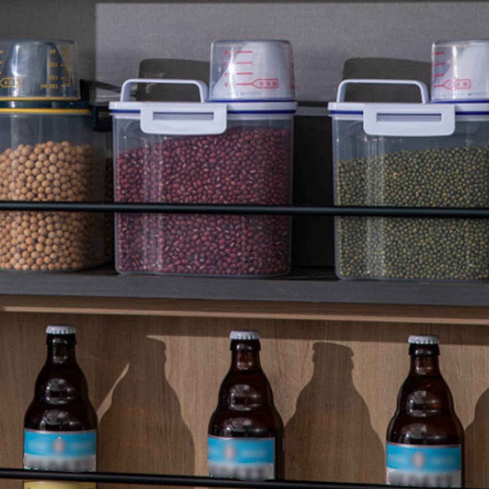 Food Storage Dispenser - Pojemnik na ryż z barierą przeciwwilgociową,