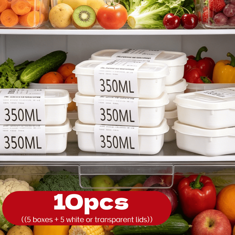 Food Storage With Colander - 10 szt. Zestaw pojemników do przechowywania