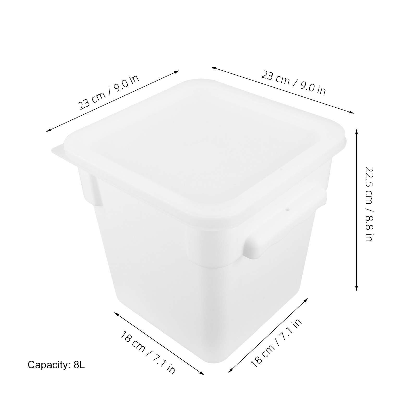 Kwadratowy plastikowy pojemnik – Food Storage Plastic Container recenzja i cena