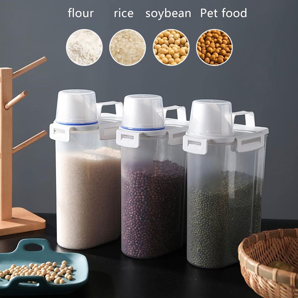 Zestaw 4 szczelnych pojemników – Food Storage Dispenser recenzja i cena