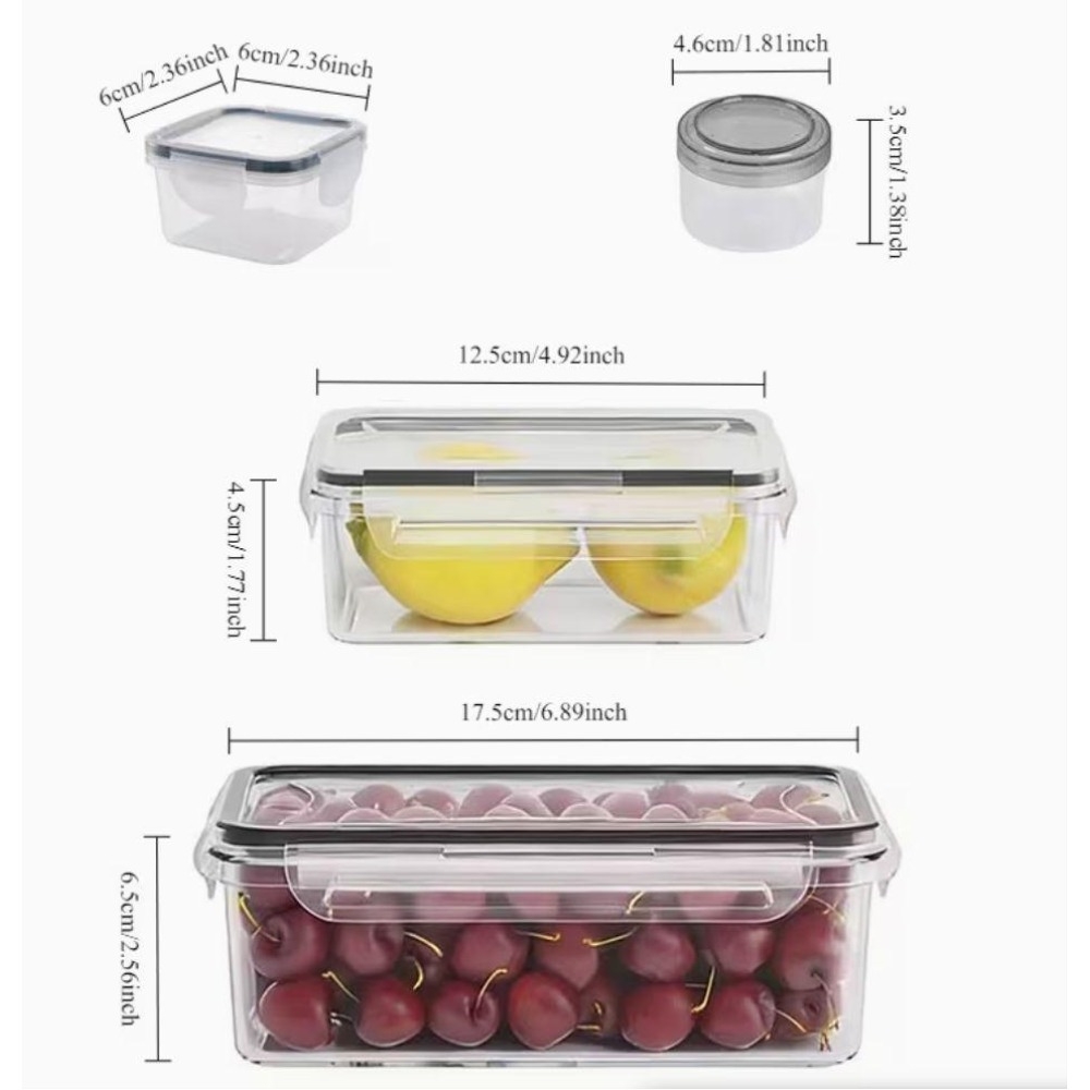 4-częściowy zestaw przezroczys – Food Storage With Colander recenzja i cena
