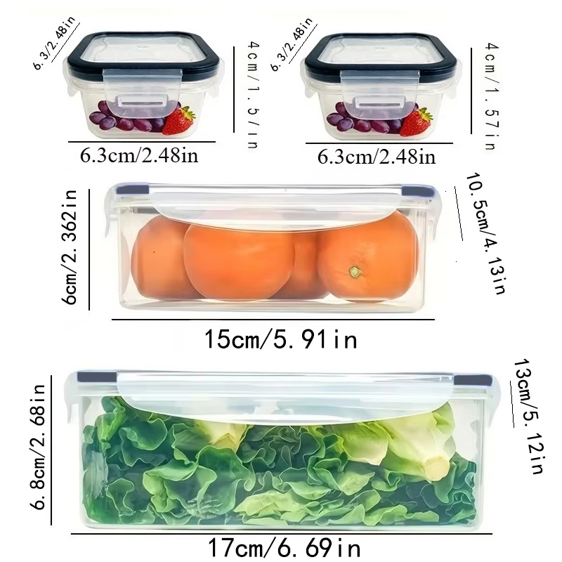 Zestaw 8 sztuk zawiera 4 pojem – Food Storage With Colander recenzja i cena
