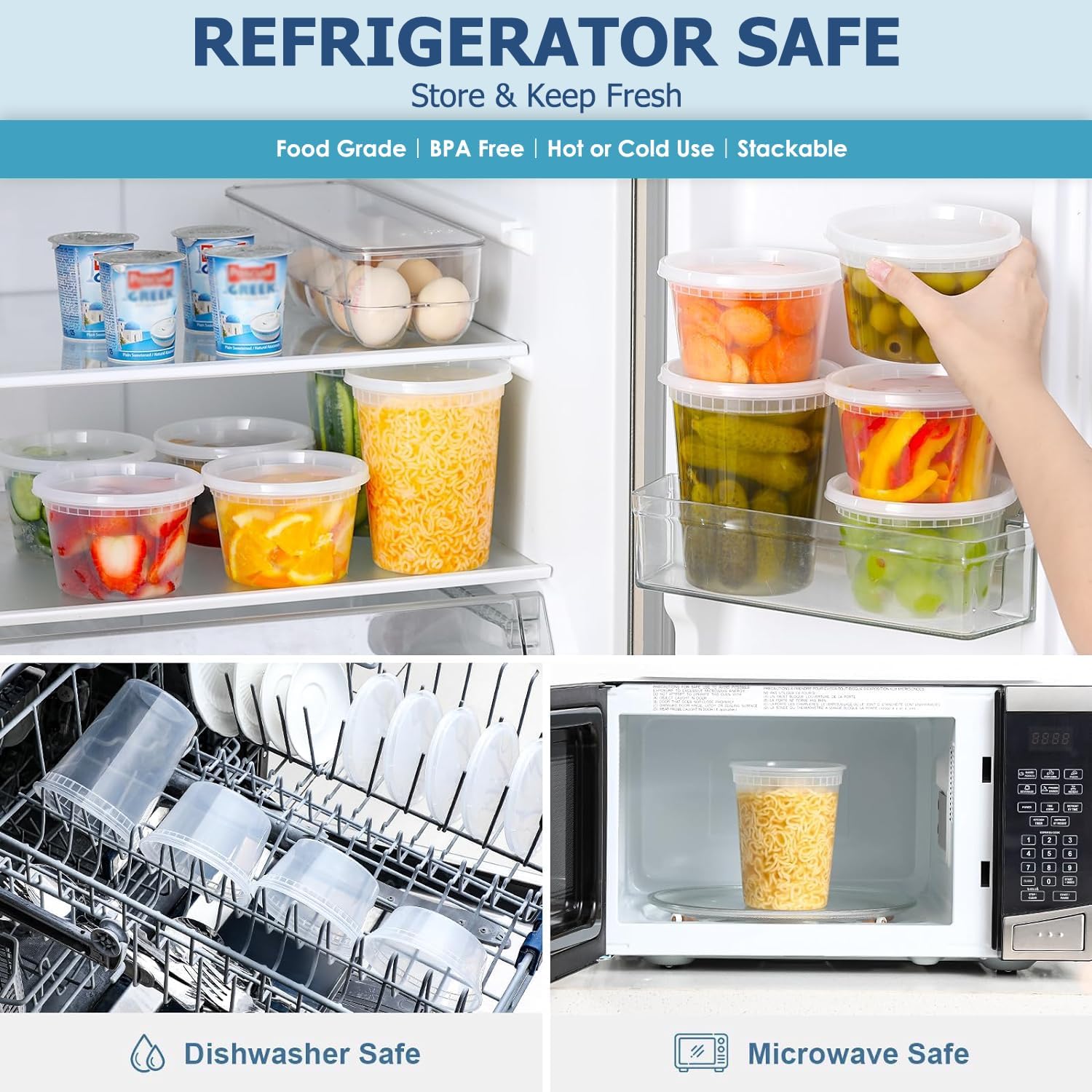 24 szt. Pojemniki do przechowy – Food Storage Plastic Container recenzja i cena