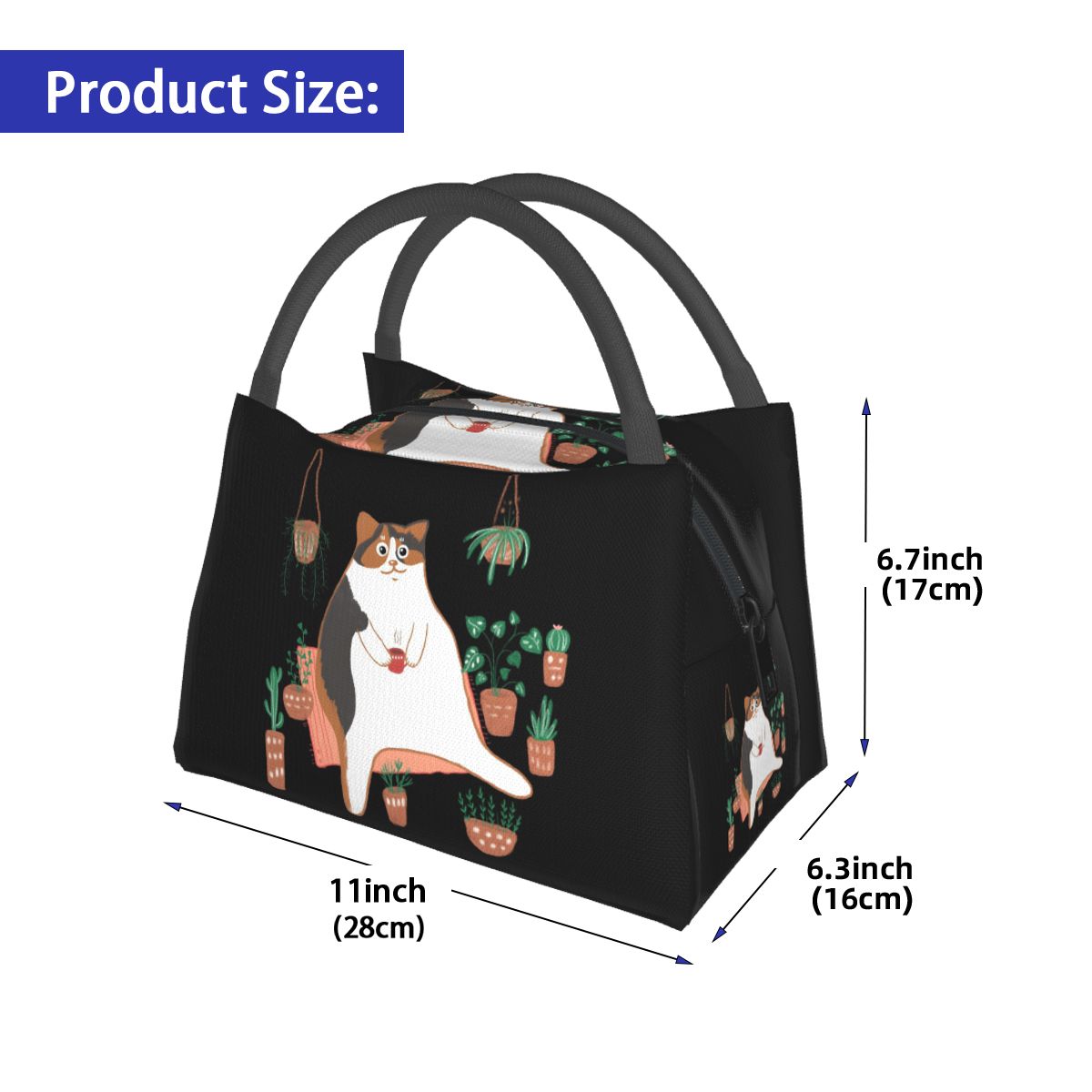 Torba na lunch z motywem kota  – Food Storage Moms recenzja i cena