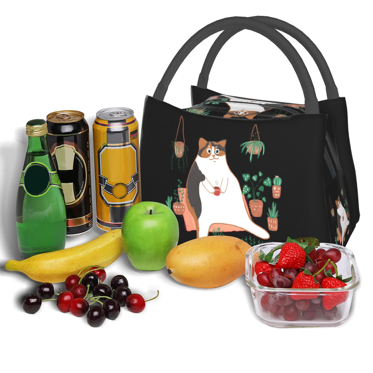 Torba na lunch z motywem kota  – Food Storage Moms recenzja i cena