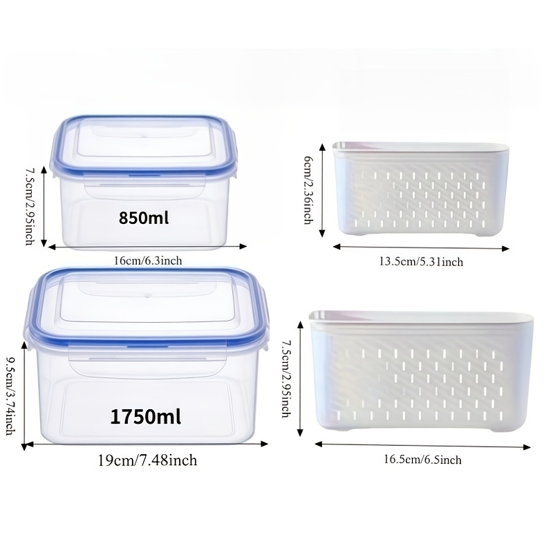 4 szt./zestaw Pojemniki do prz – Storage Food Prep recenzja i cena