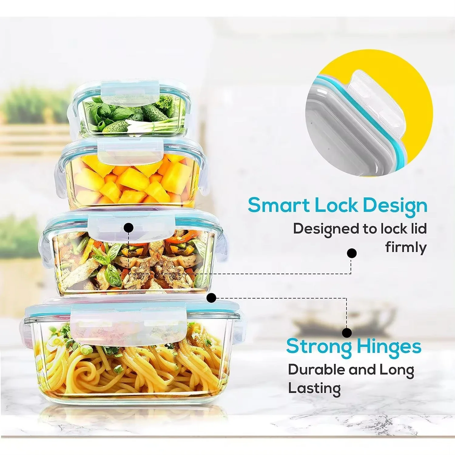 Szklane pudełko na lunch Pojem – Storage Food Prep recenzja i cena