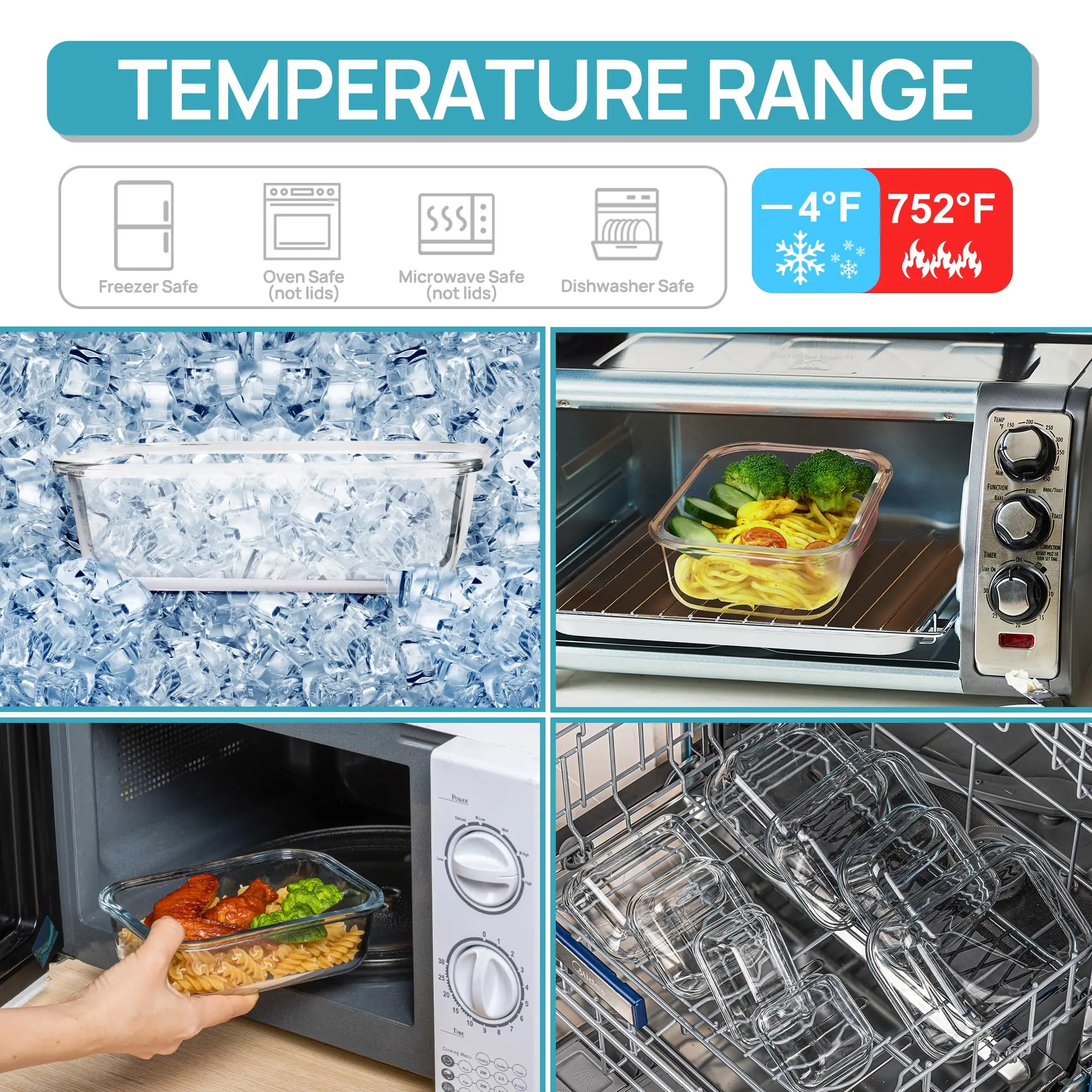 Szklane pudełko na lunch Pojem – Storage Food Prep recenzja i cena